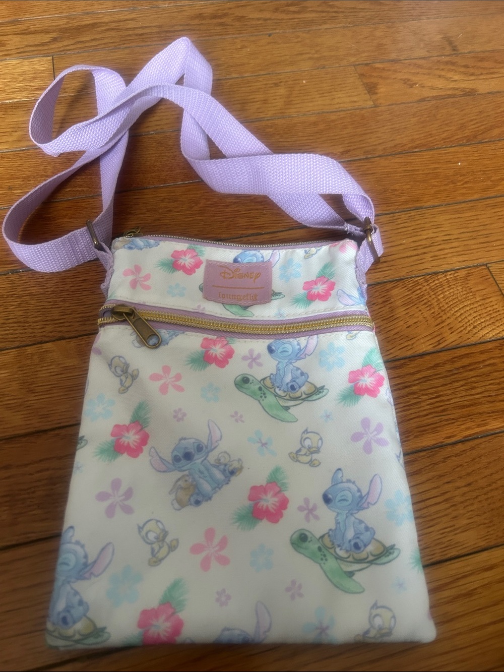 Disney Lilac and White Lilo & Stitch Kids Crossbody Bag
